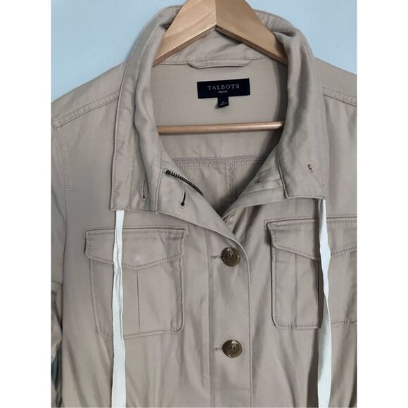 TALBOTS Tan Medium Weight Utility Jacket Size S - Picture 5 of 15